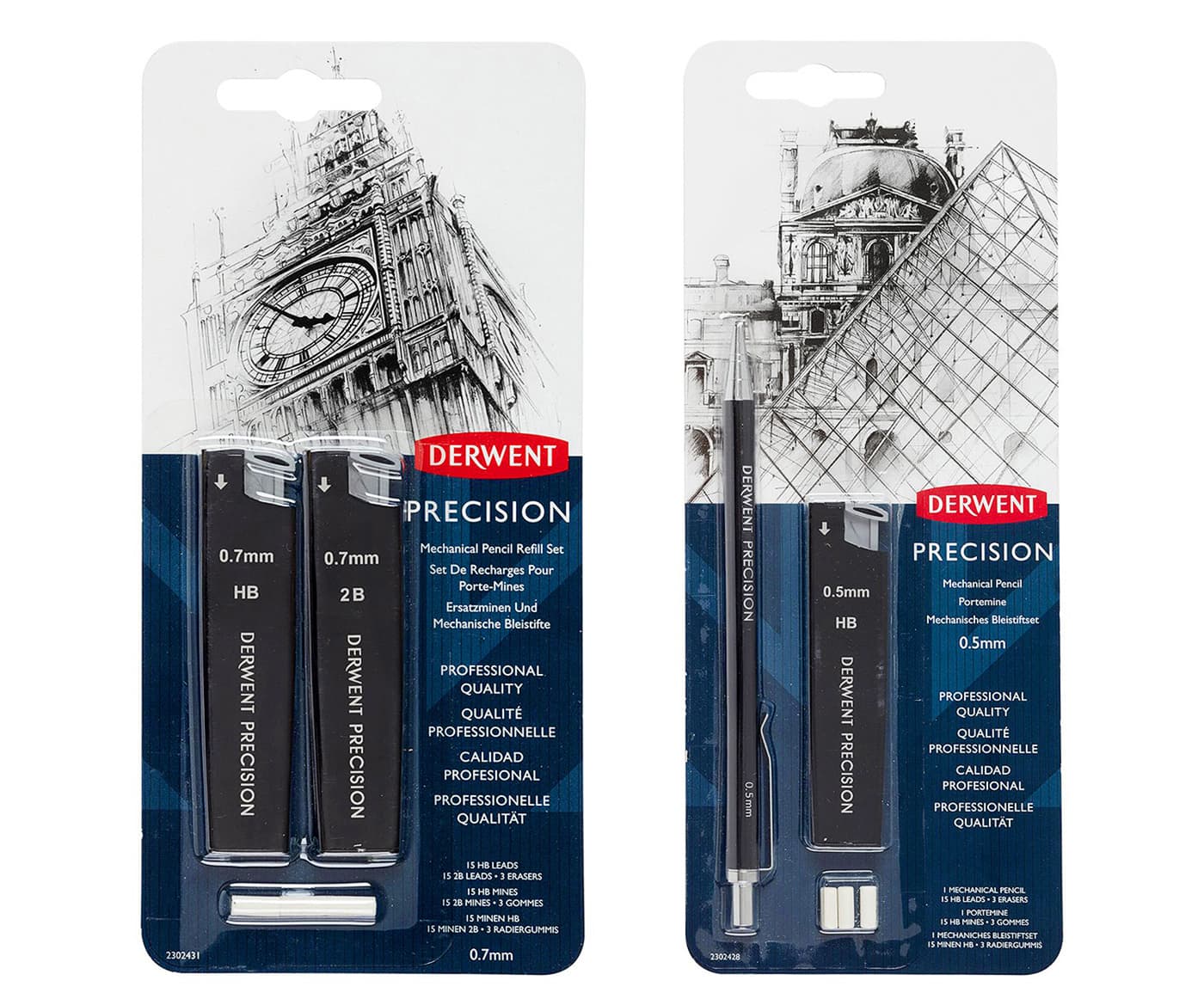 Derwent Precision packaging with architectural drawings