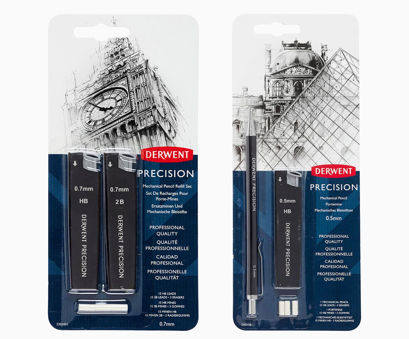 Derwent Precision packaging with architectural drawings