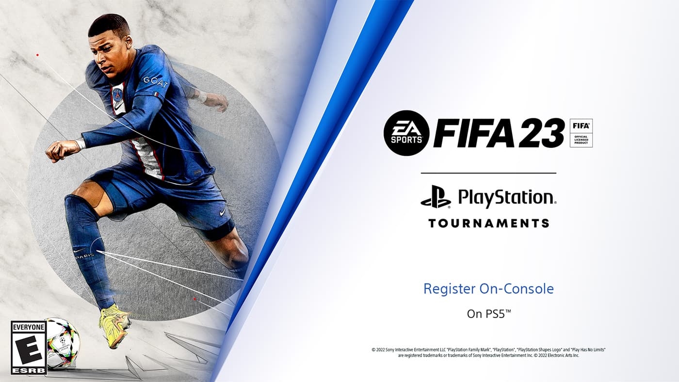 EA Sports FIFA 23 PlayStation Tournaments registration graphic