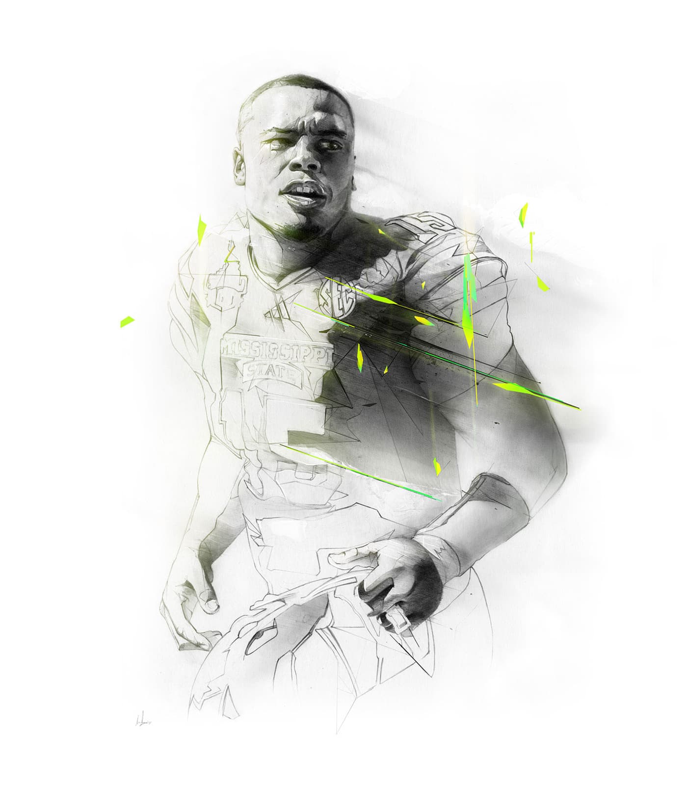 Dak Prescott in Mississippi State uniform