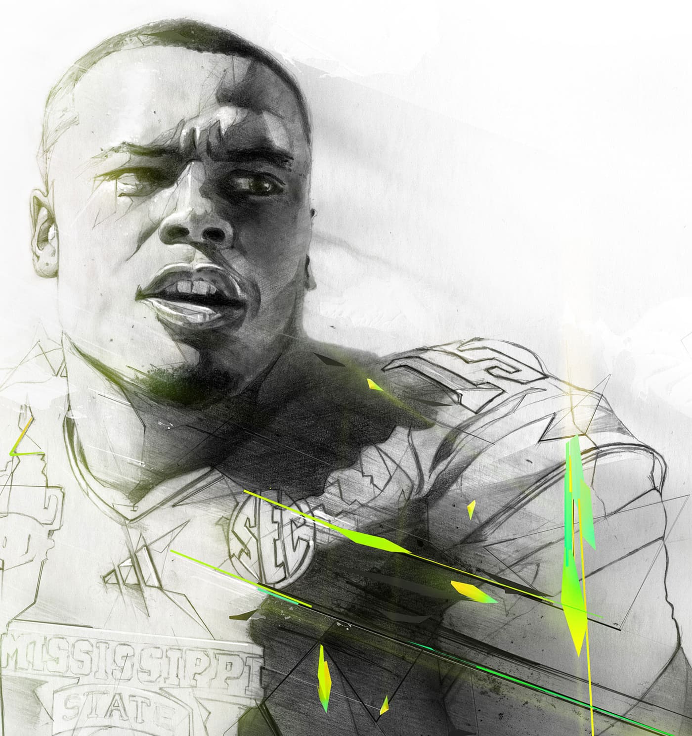 Dak Prescott ESPN College Football illustration